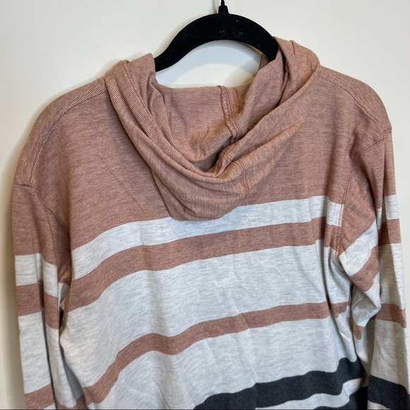 PXexpressions Striped Pullover Hoodie Sweatshirt light Weight Long Sleeve - Picture 5 of 6